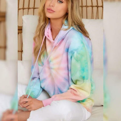 Women's Hoodie Pullover Tie Dye Hoodies